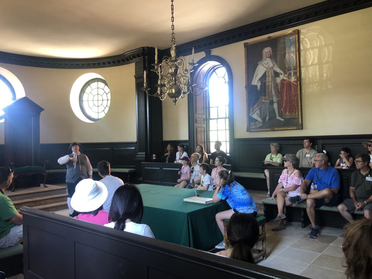 the capitol building in Colonial Williamsburg