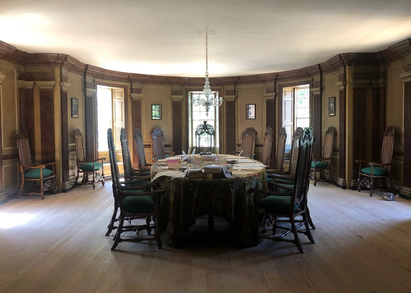 the capitol building in Colonial Williamsburg