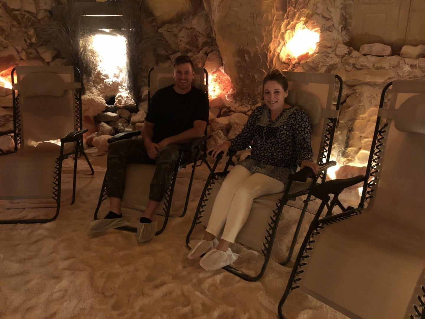 salt cave at the salt spa in Williamsburg Virginia