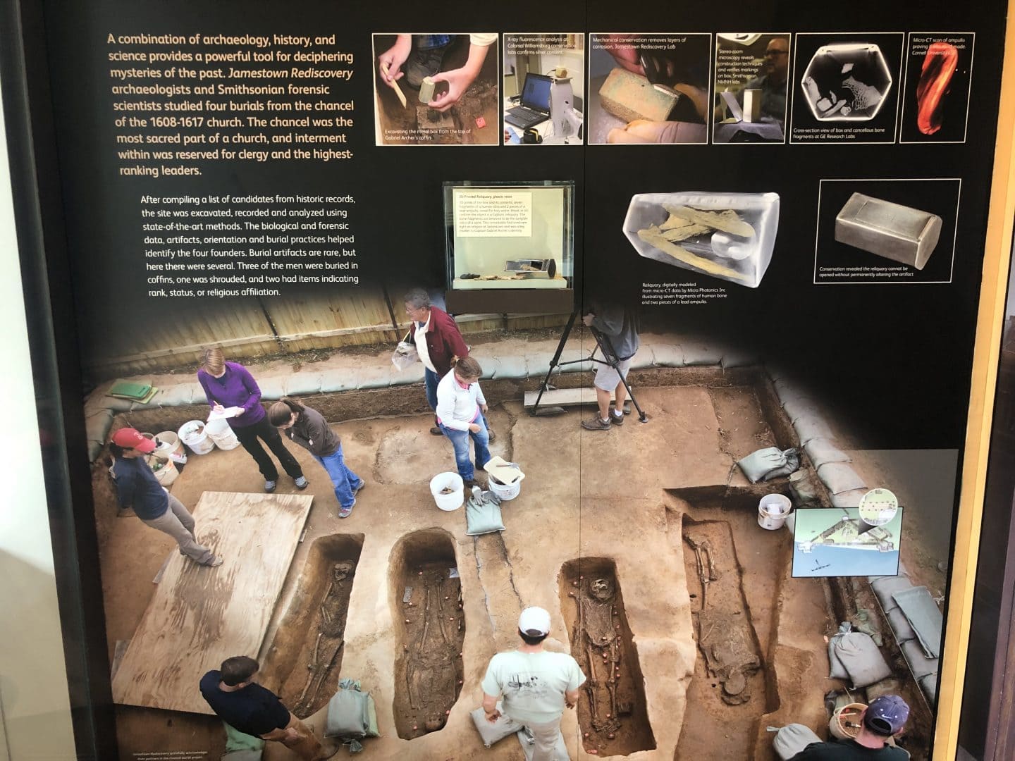 early artifacts from historic Jamestown in Virginia