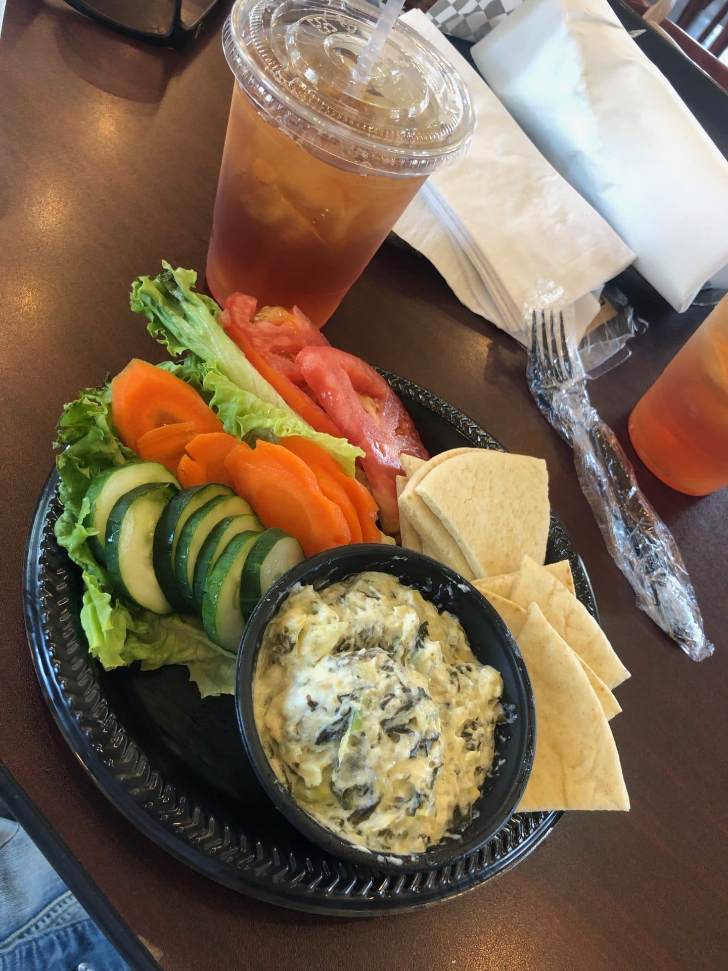 lunch at Historic Jamestowne in Virginia