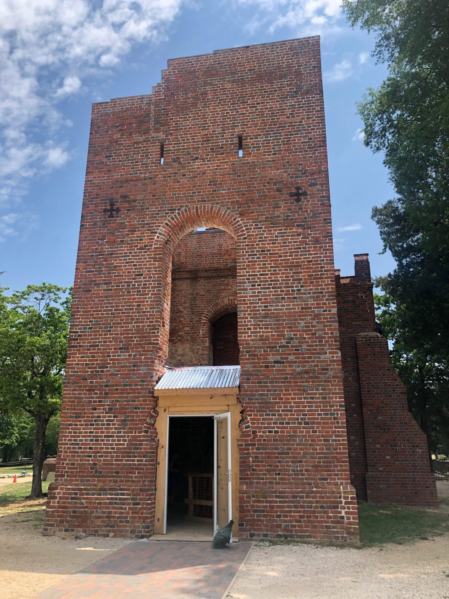 church at historic Jamestowne viriginia