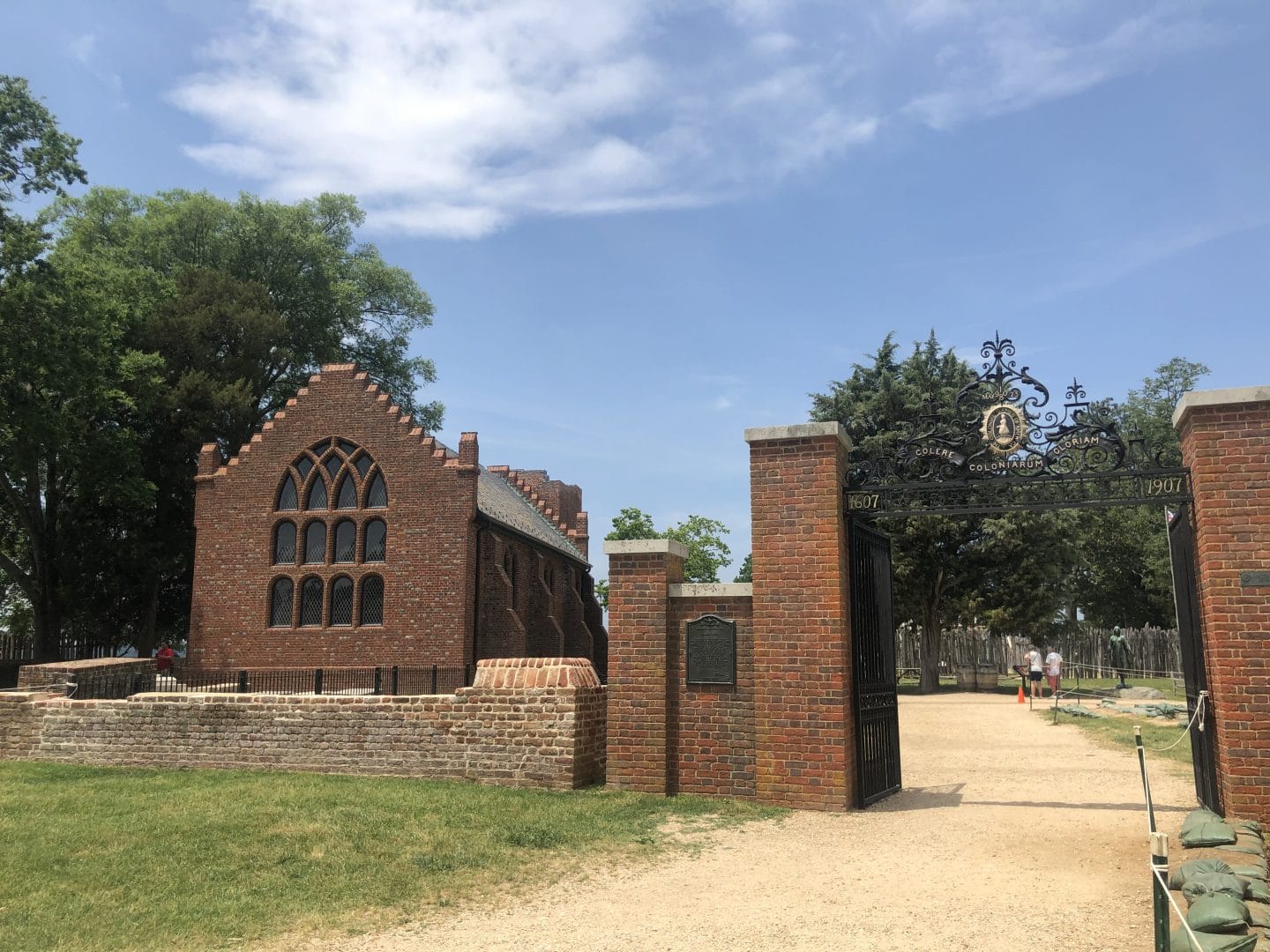 church at historic Jamestowne viriginia