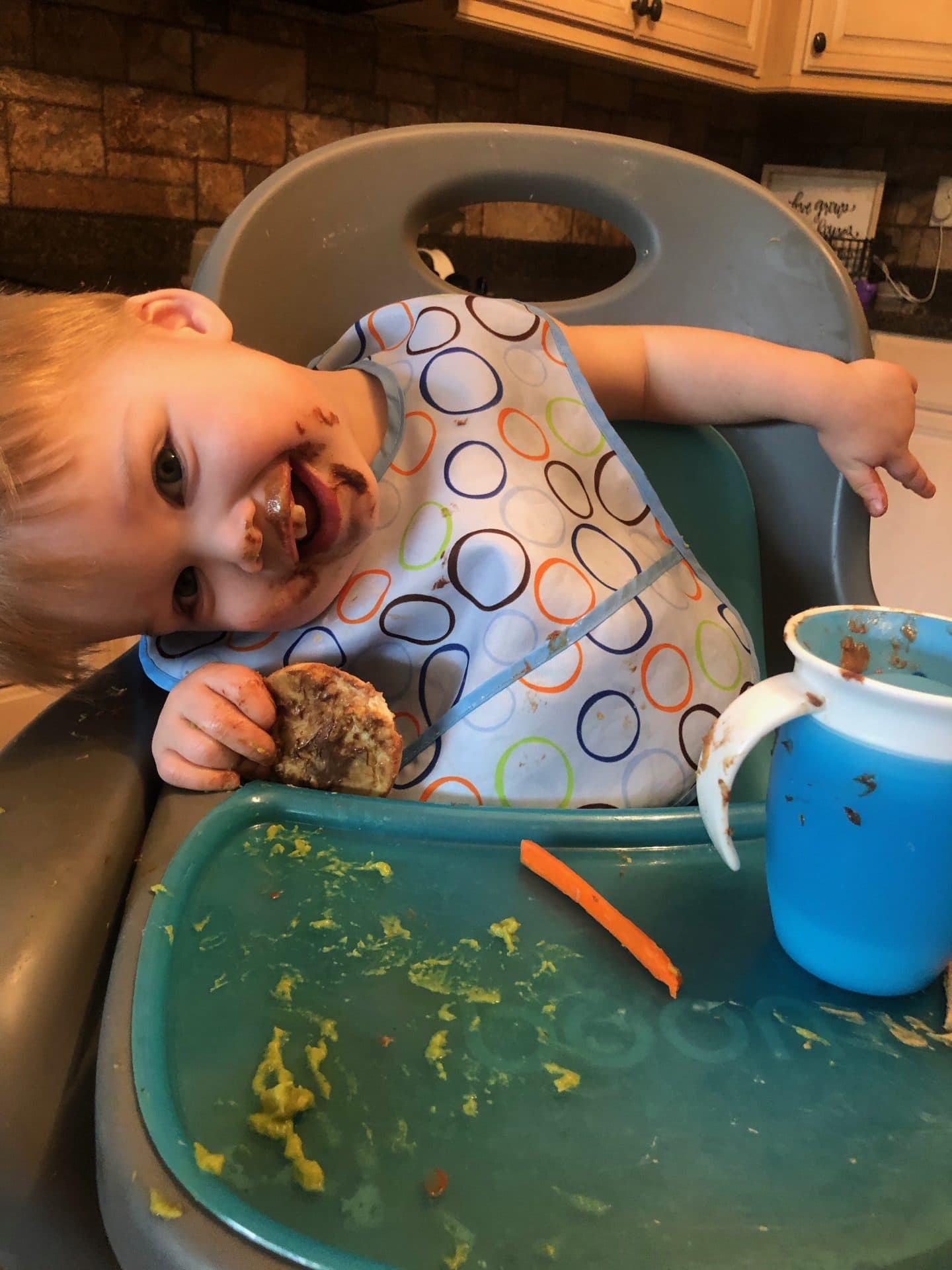 toddler eating