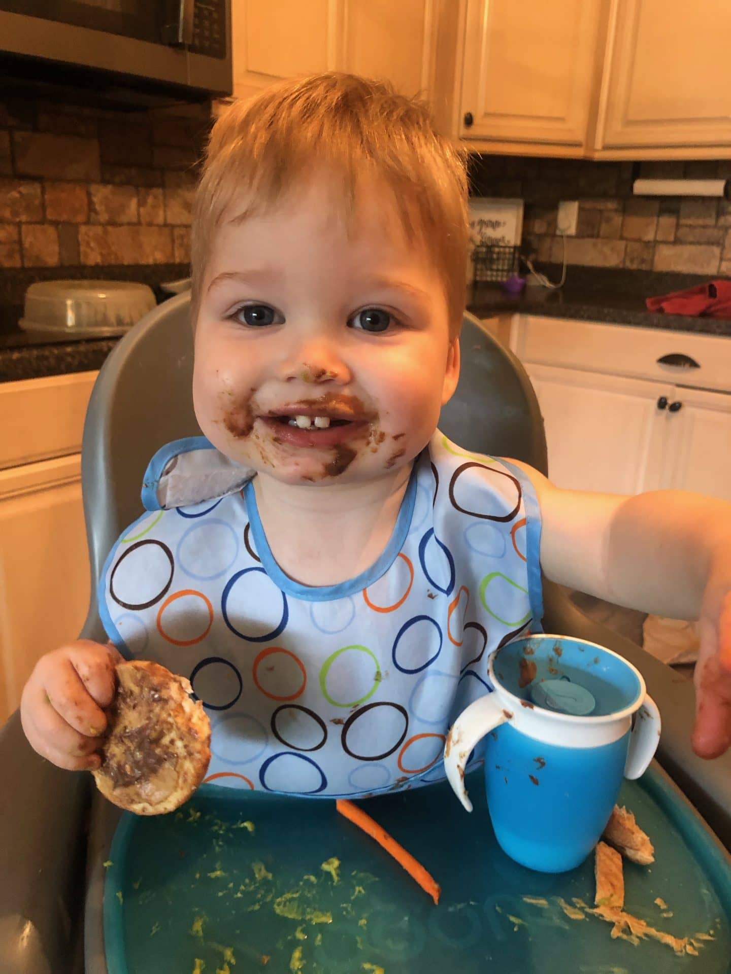 toddler eating