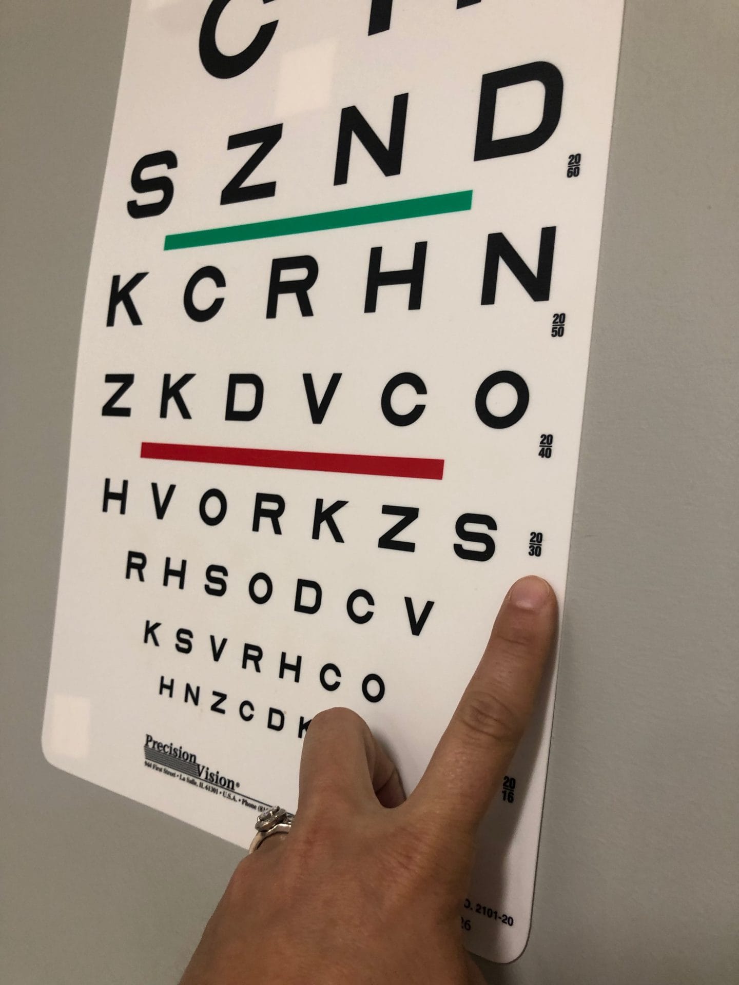 vision exam