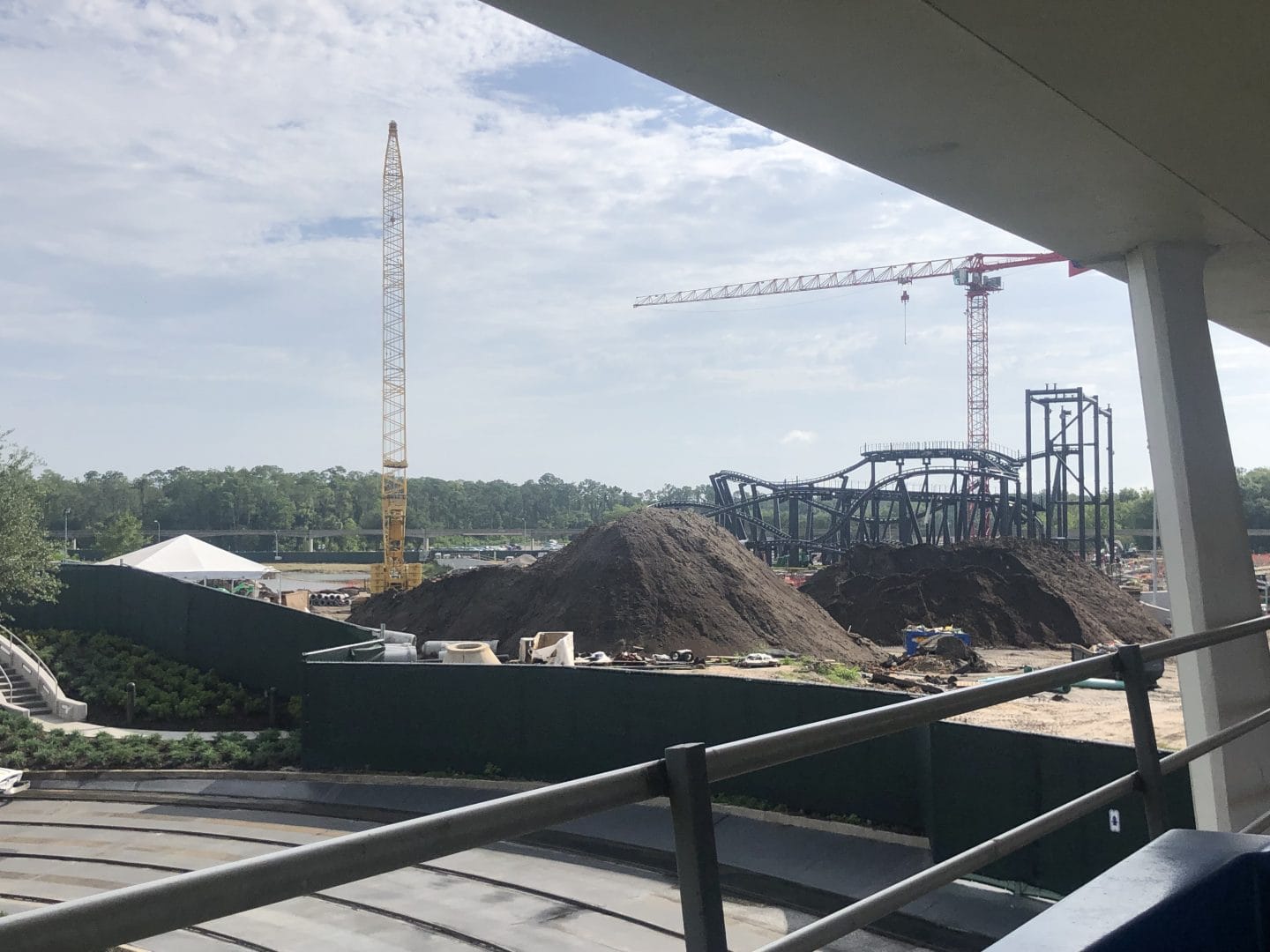 tron ride construction magic kingdom