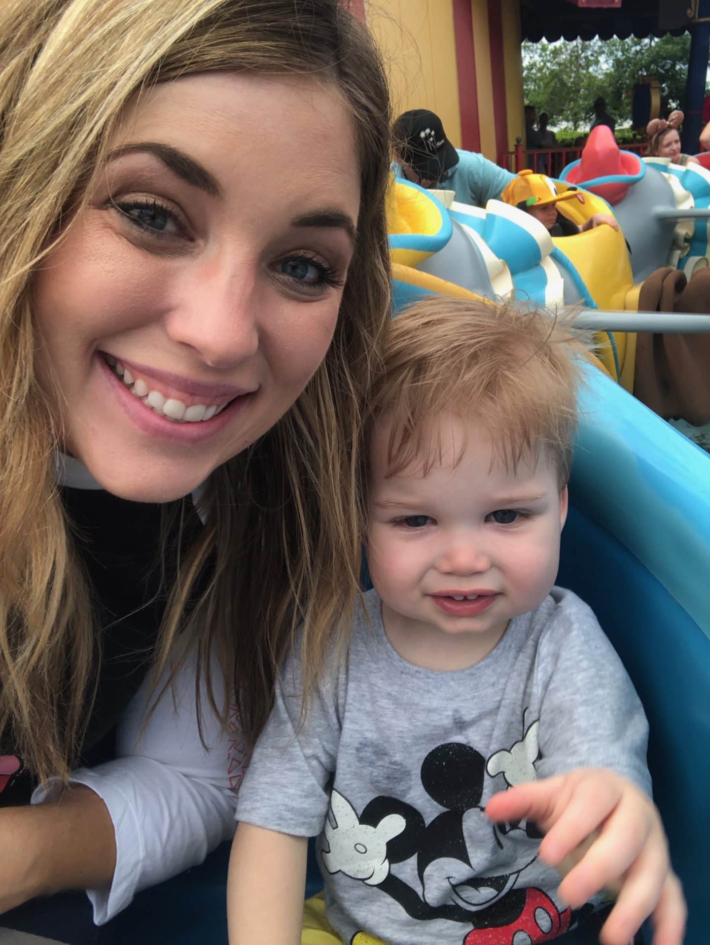 dumbo ride with toddler at magic kingdom  Disney World 