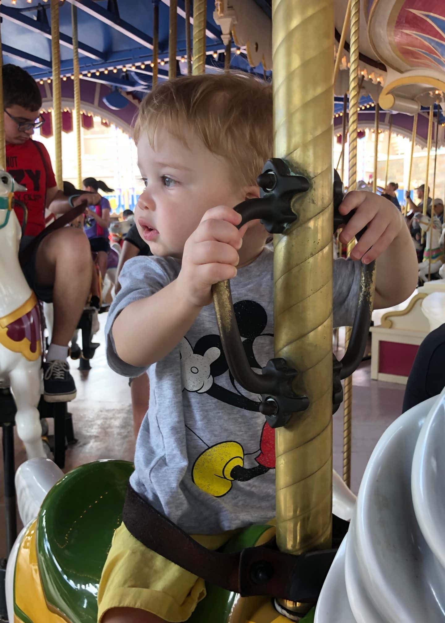 prince charming carousel toddler boy magic kingdom Disney World