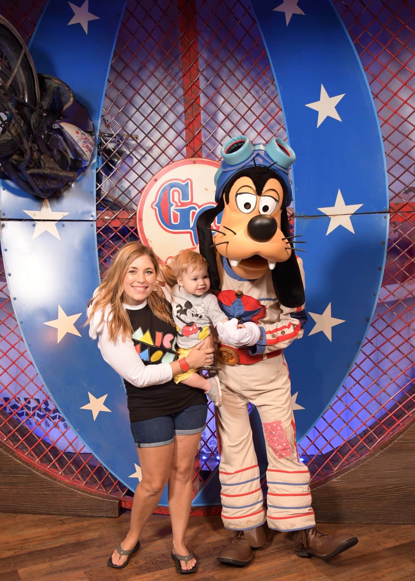 toddler boy with goofy at magic kingdom Disney World