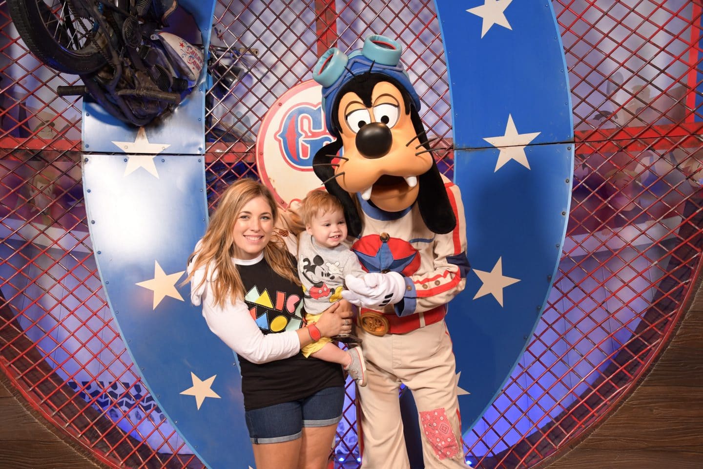 toddler boy with goofy at magic kingdom Disney World