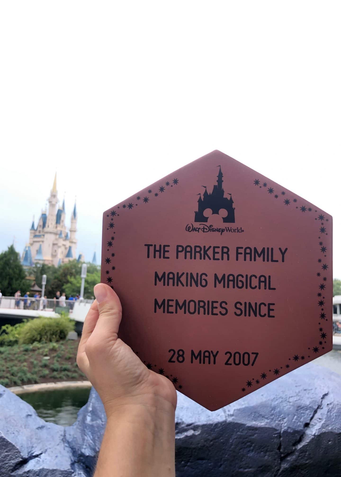 disney magic kingdom personalized brick