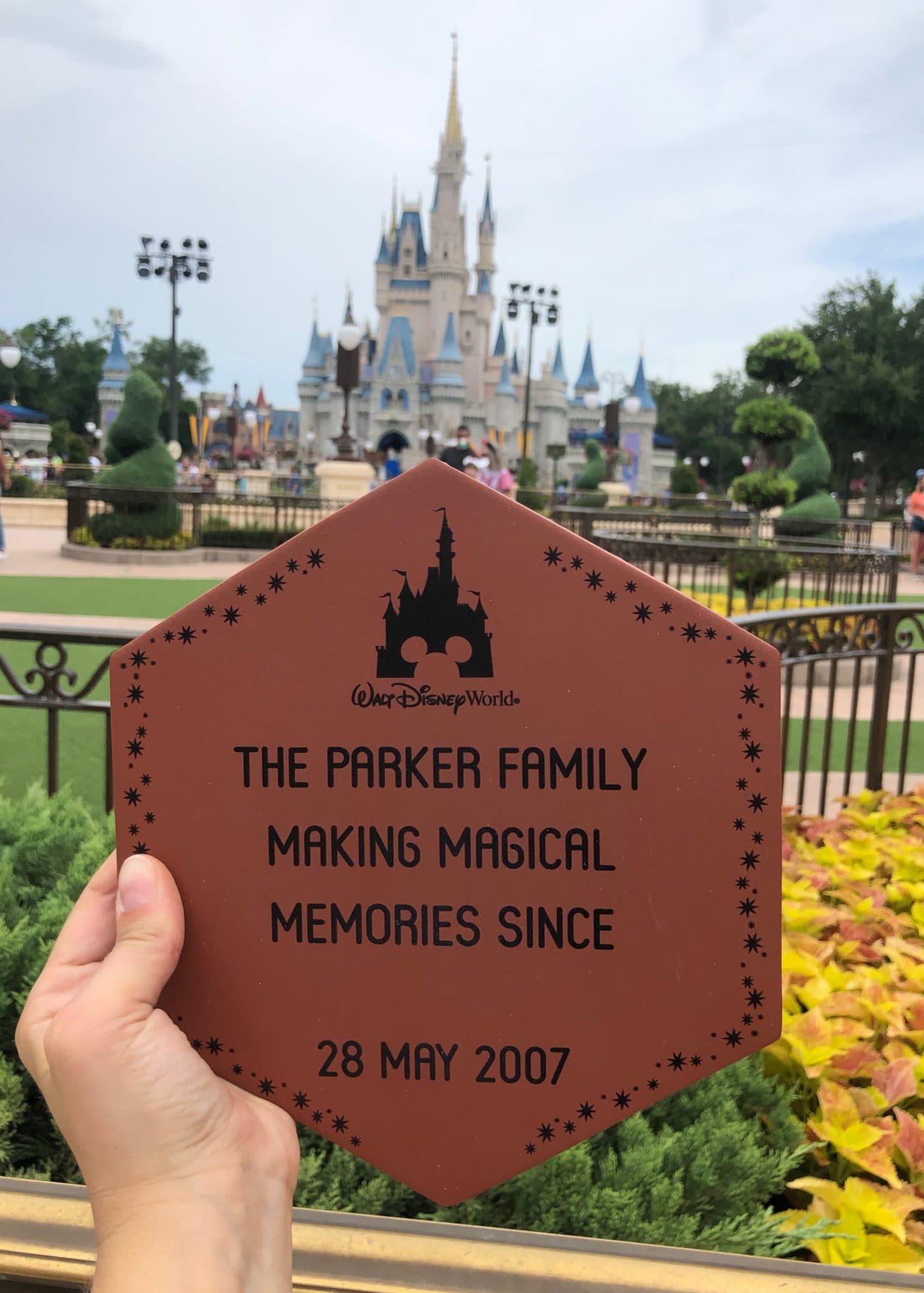 disney magic kingdom personalized brick