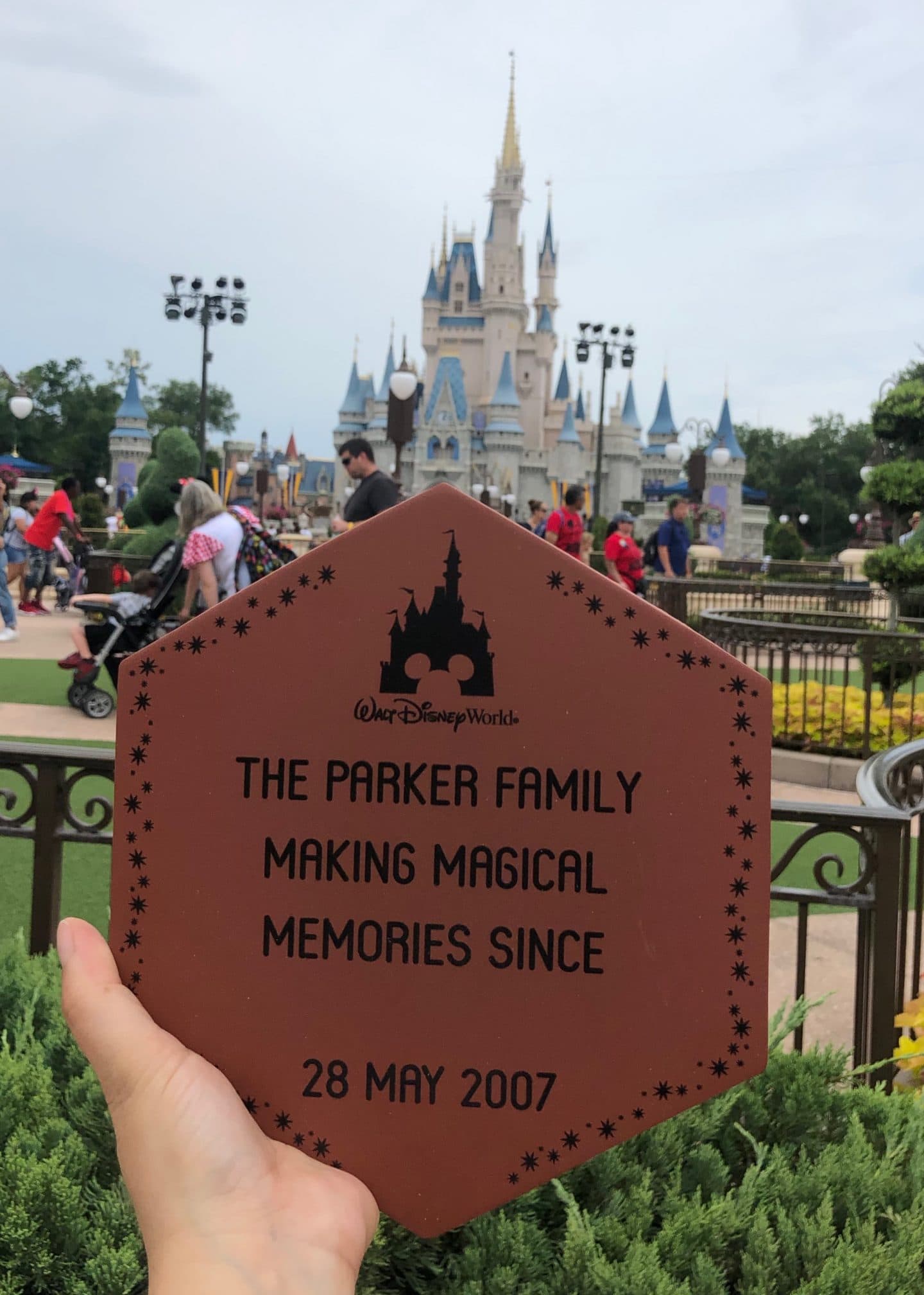 disney magic kingdom personalized brick