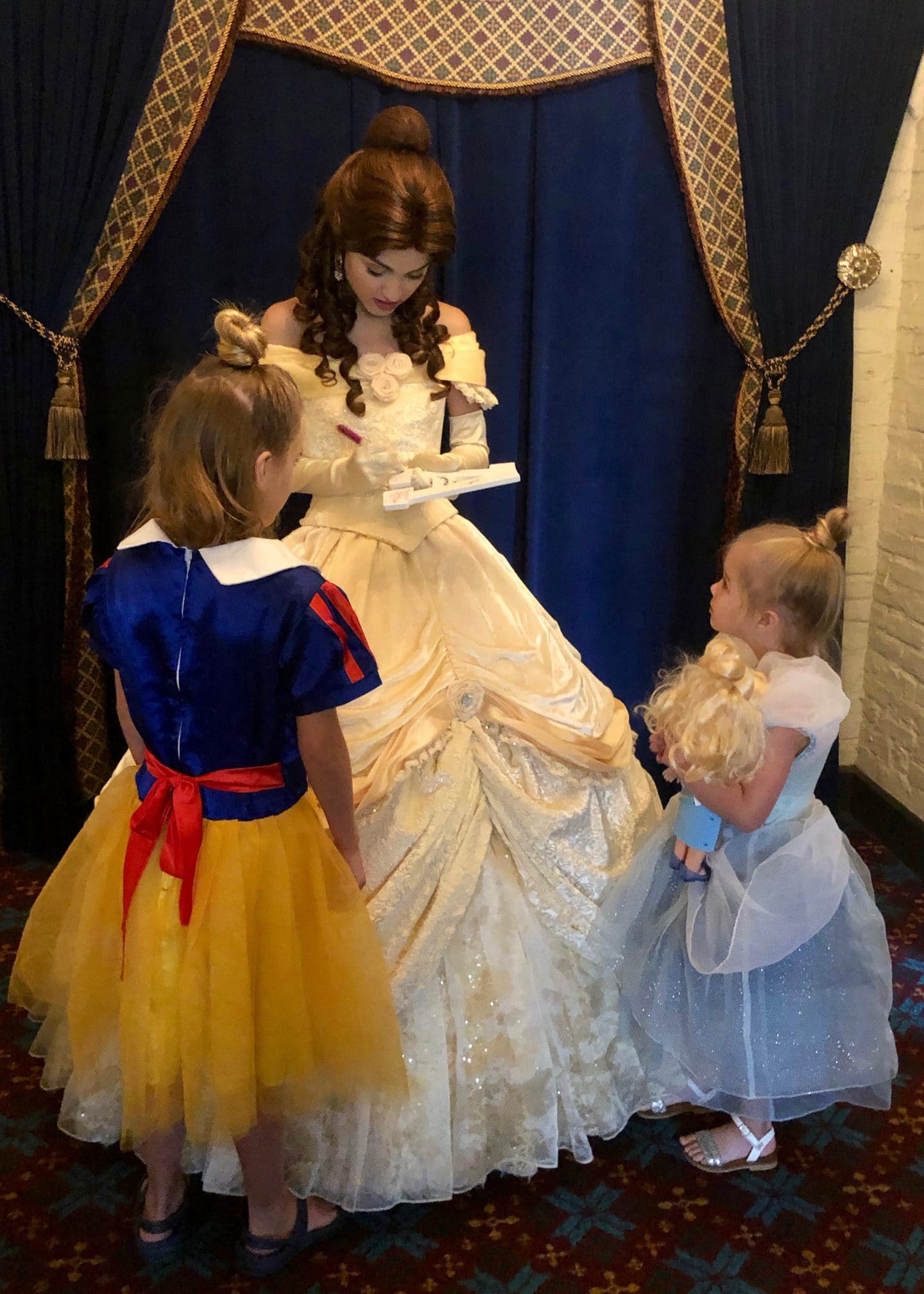 belle meet and greet at Epcot at Akershus princess breakfast