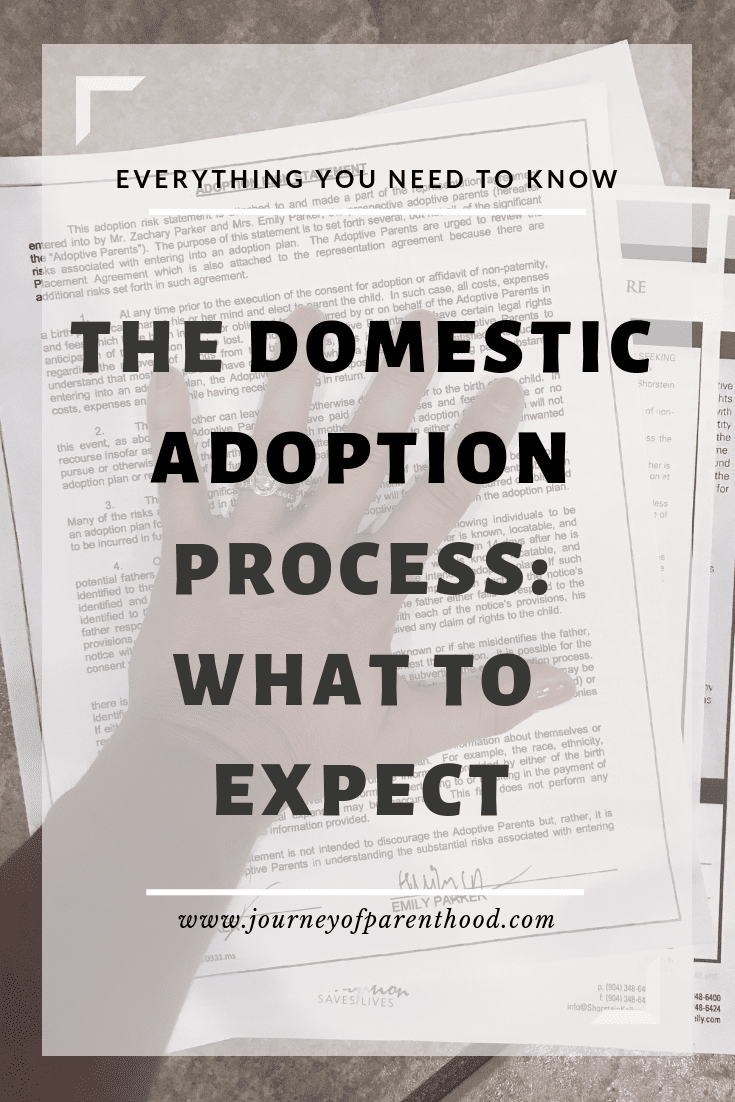 hand on adoption papers - the domestic adoption process what to expect 