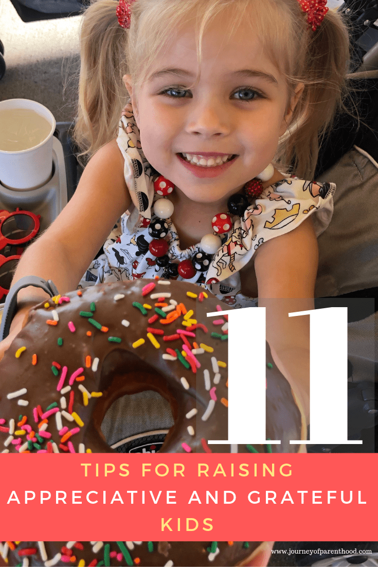 girl with donut -  how to raise a grateful child in an entitled world, teaching appreciation