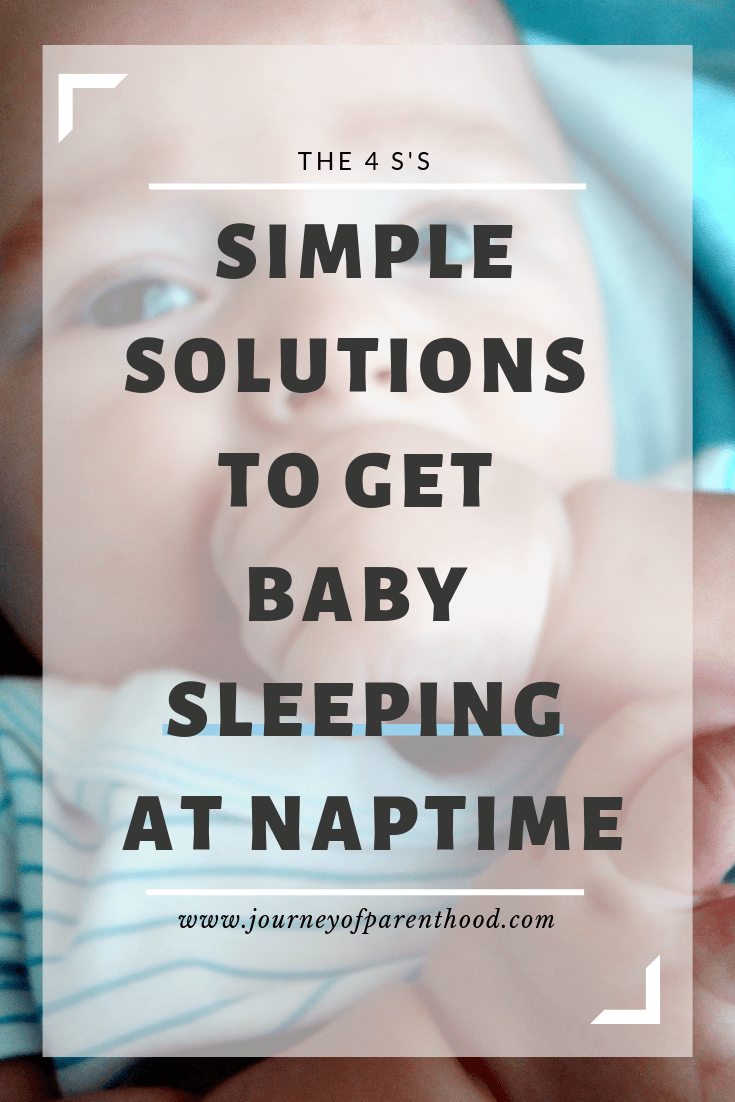 How to get your baby to self soothe during naps. The 4 s's to follow to help baby sleep during naptime and stop waking early from nap!