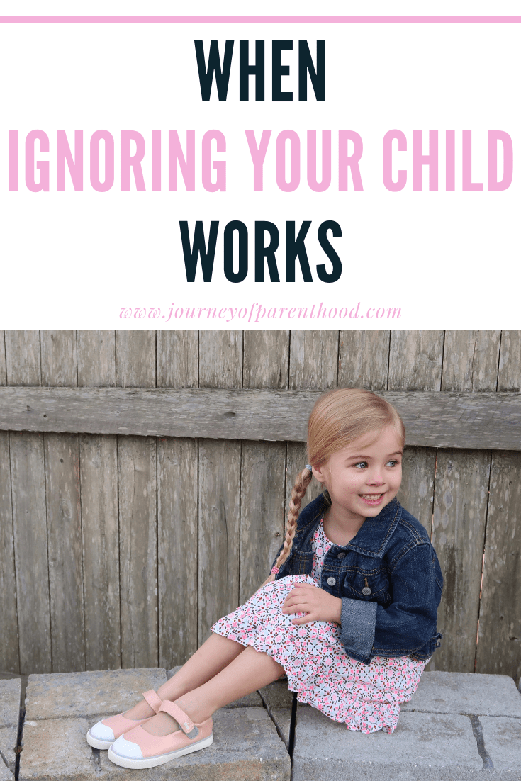 girl looking away : when ignoring your child works