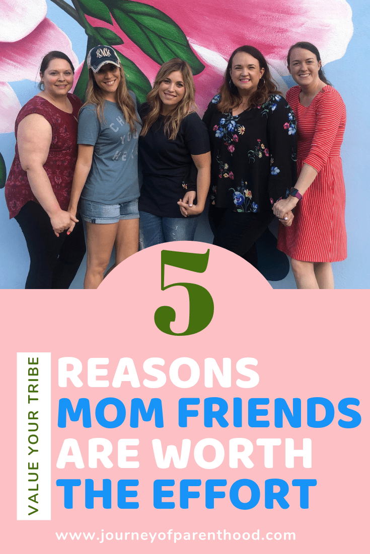 women standing together holding hands - 5 reasons mom friends are worth the effort (value your tribe)