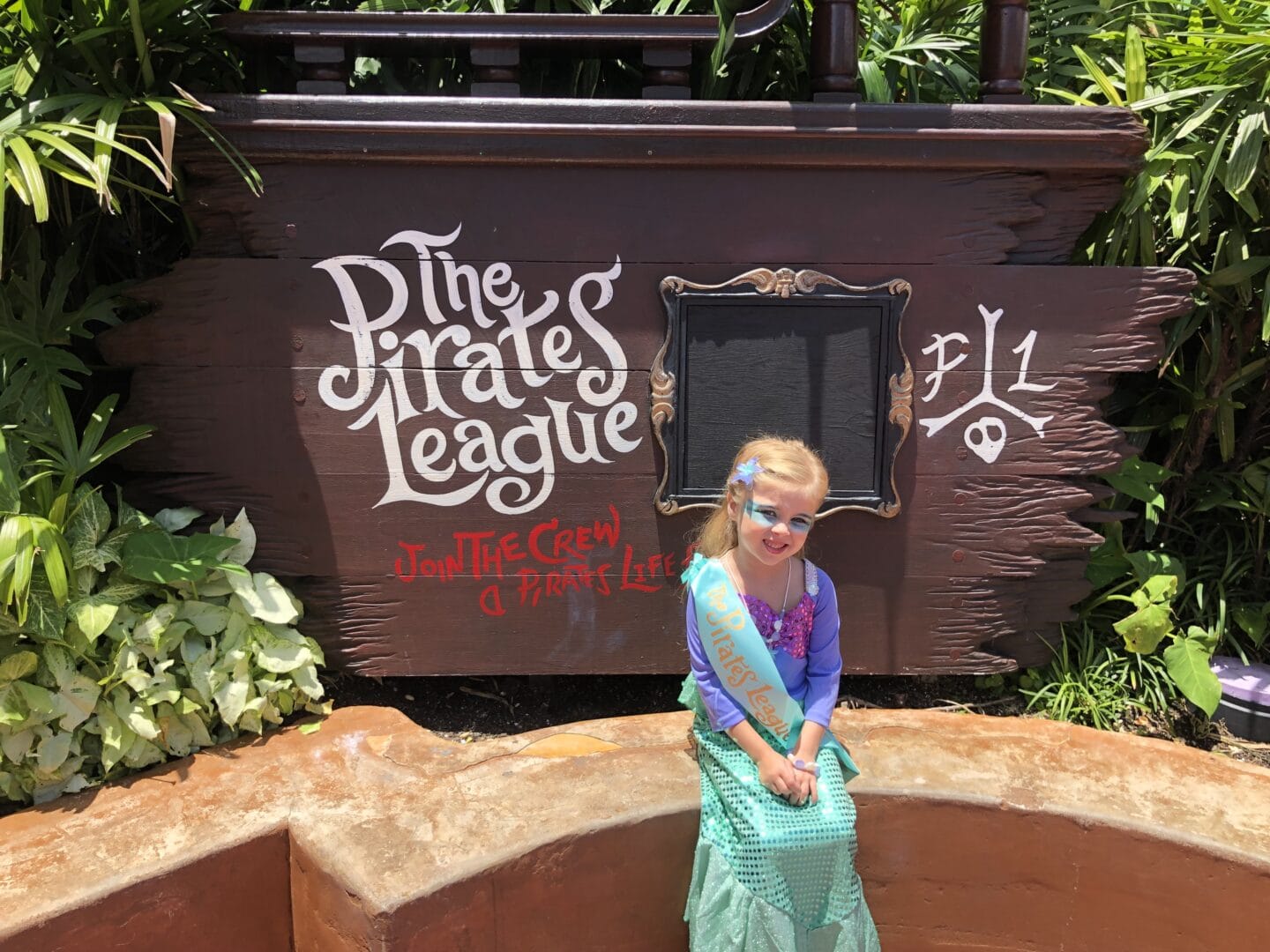 the pirate's league at magic kingdom mermaid makeover at Disney World