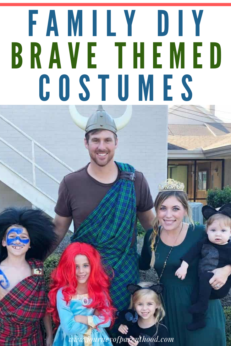 family DIY Brave Themed Halloween Costumes - Merida and More from Disney and Pixar