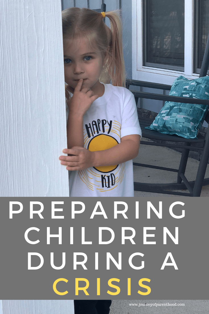 Girl looking nervous - preparing children during a crisis