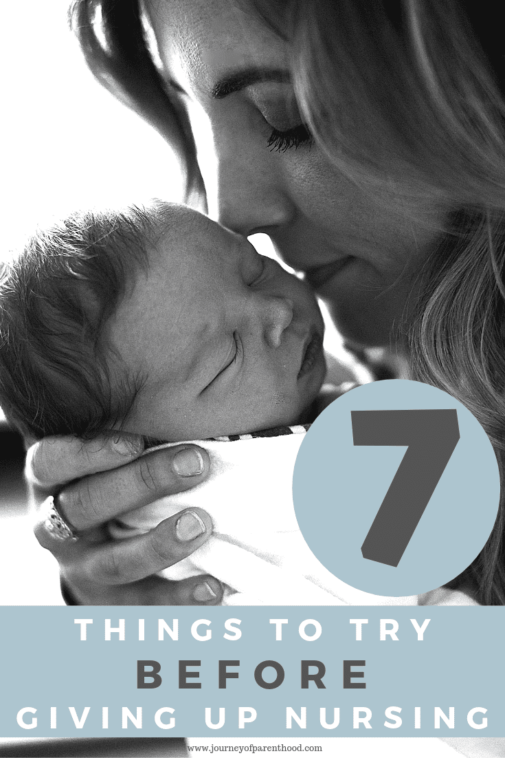 mom and baby - 7 things to try before giving up nursing