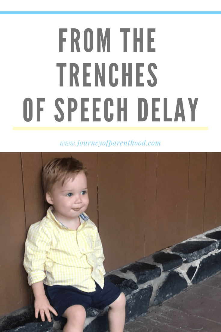 toddler boy sitting - from the tenches of speech delay