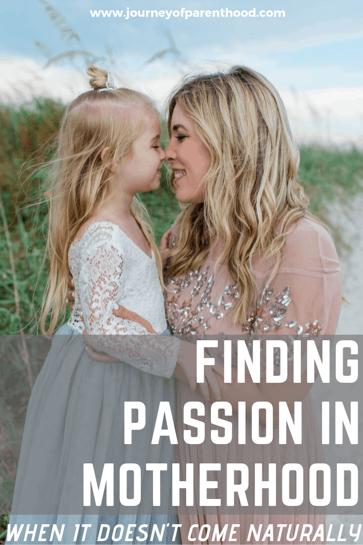 finding passion in motherhood when it doesn't come naturally - mom and daughter on beach