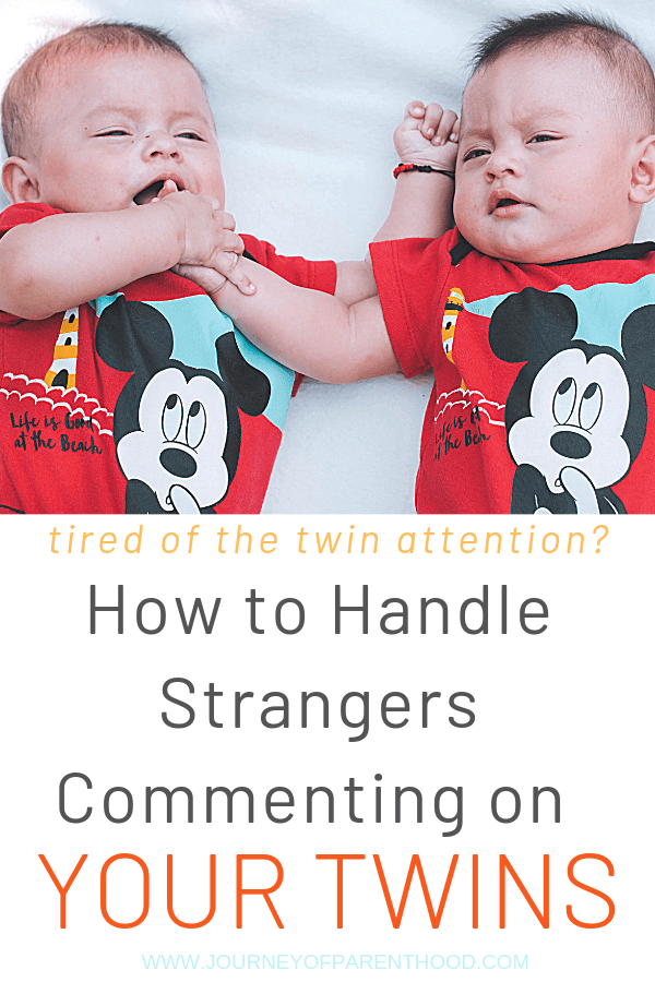 twin babies - tired of twin attention? how to handle strangers commenting on your twins