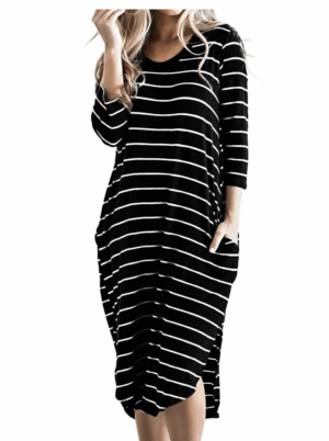 Stripe Long Sleeve Dress