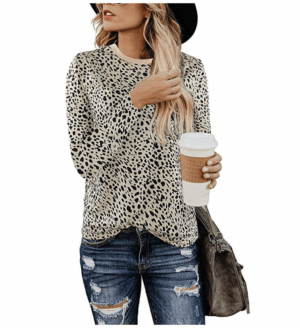 Animal Print Long Sleeve Shirt