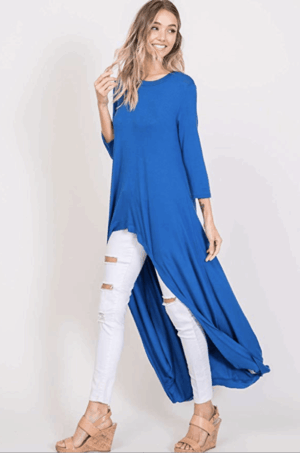 Long Sleeve High Low Tunic