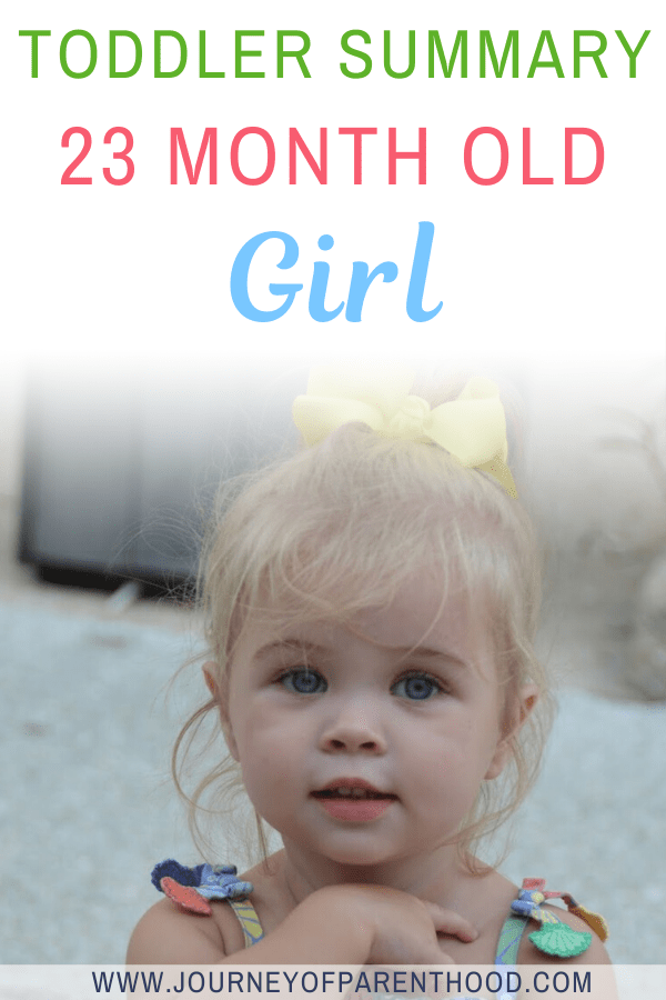 toddler summary 23 month old girl