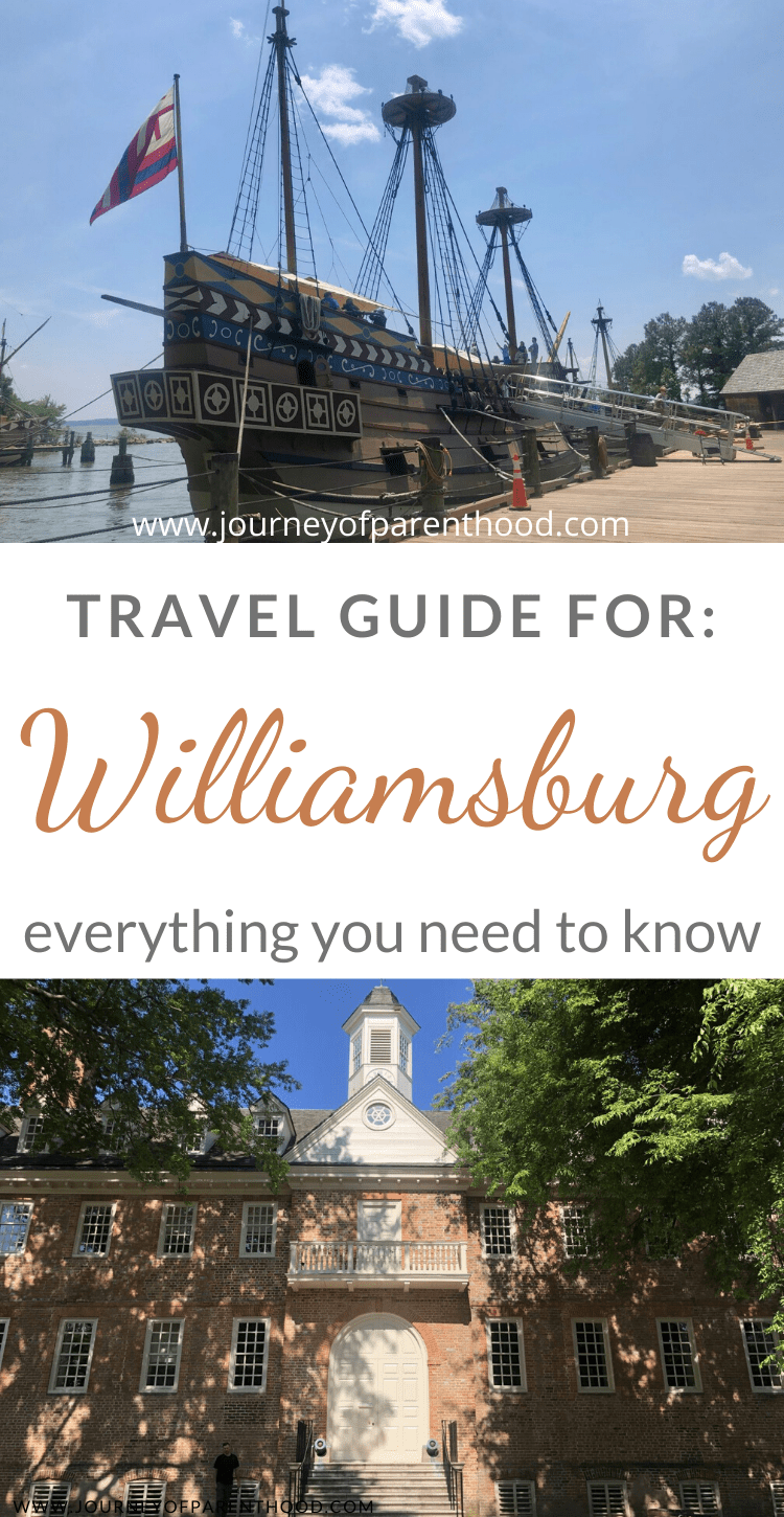 travel guide for Williamsburg virigina 