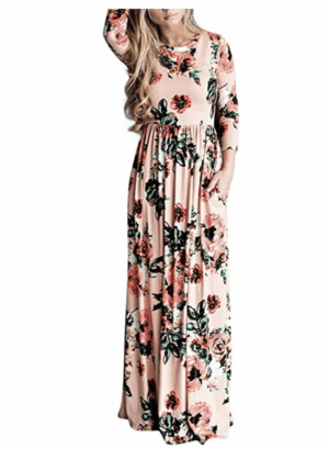 Pink Floral Maxi