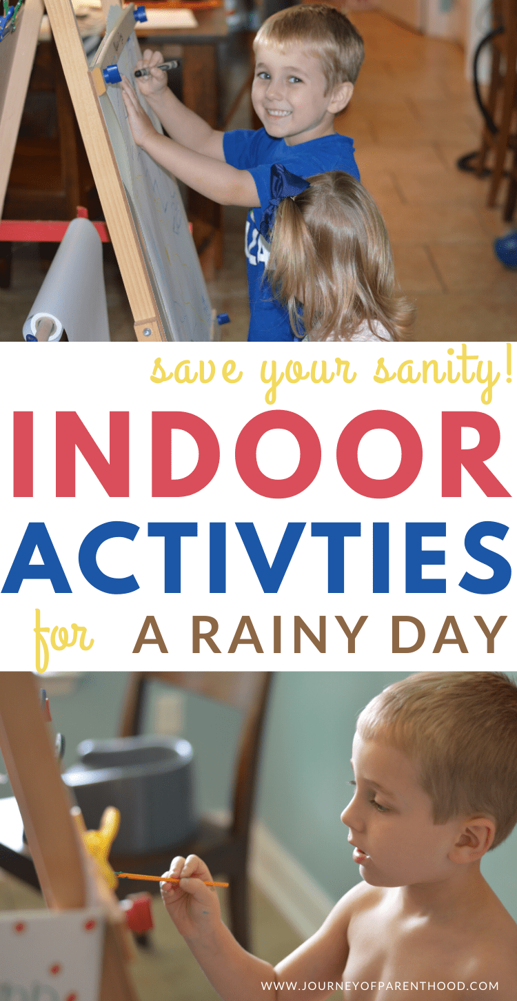 save your sanity - indoor activities for a rainy day!