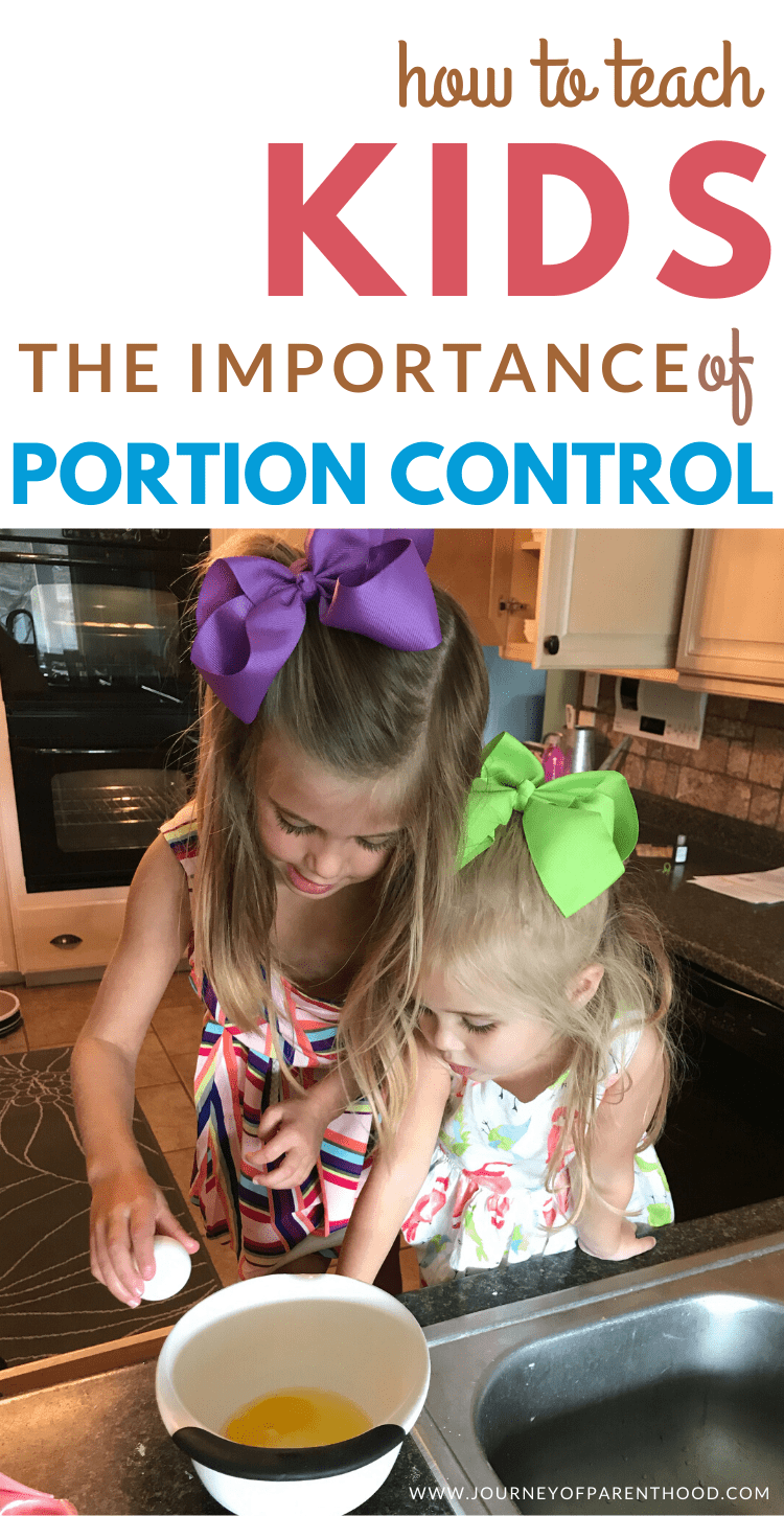how to teach kids the importance of portion control and serving size