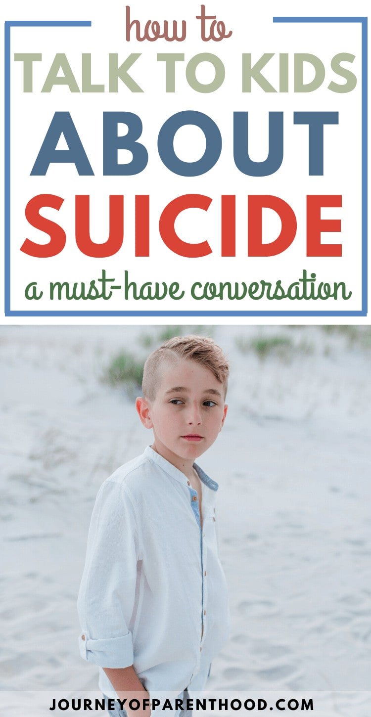 how to talk to kids about suicide - talking to kids about suicide