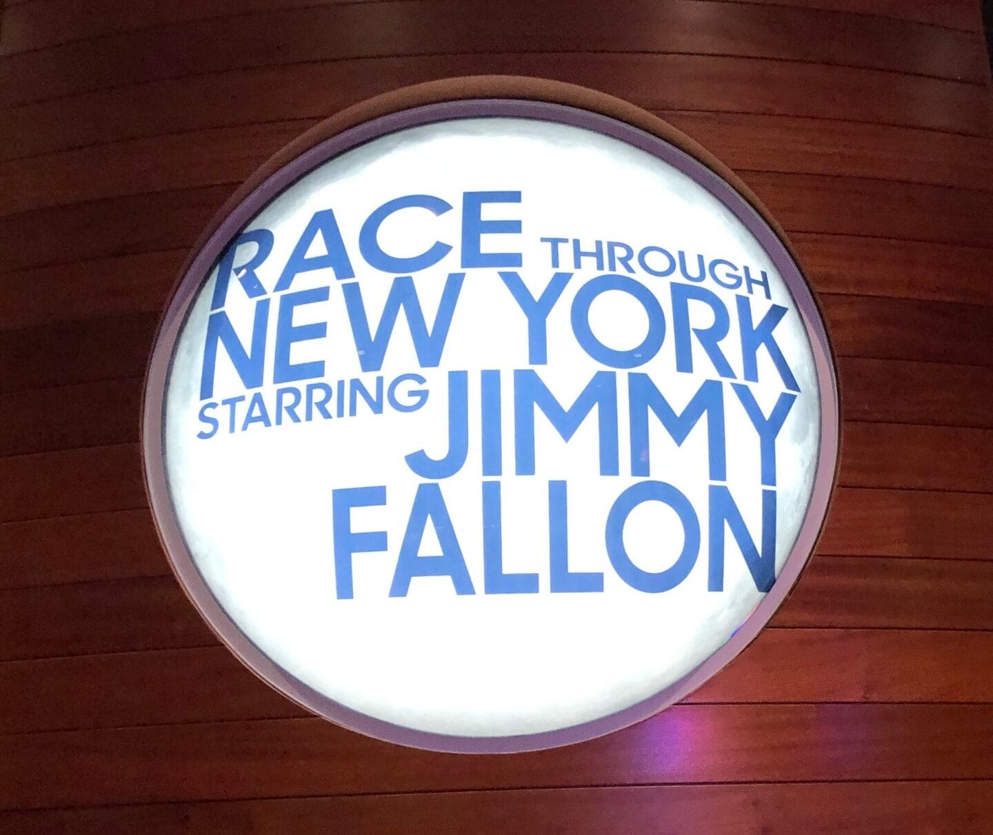 race through New York starring jimmy Fallon. the best universal Orland attractions with kids