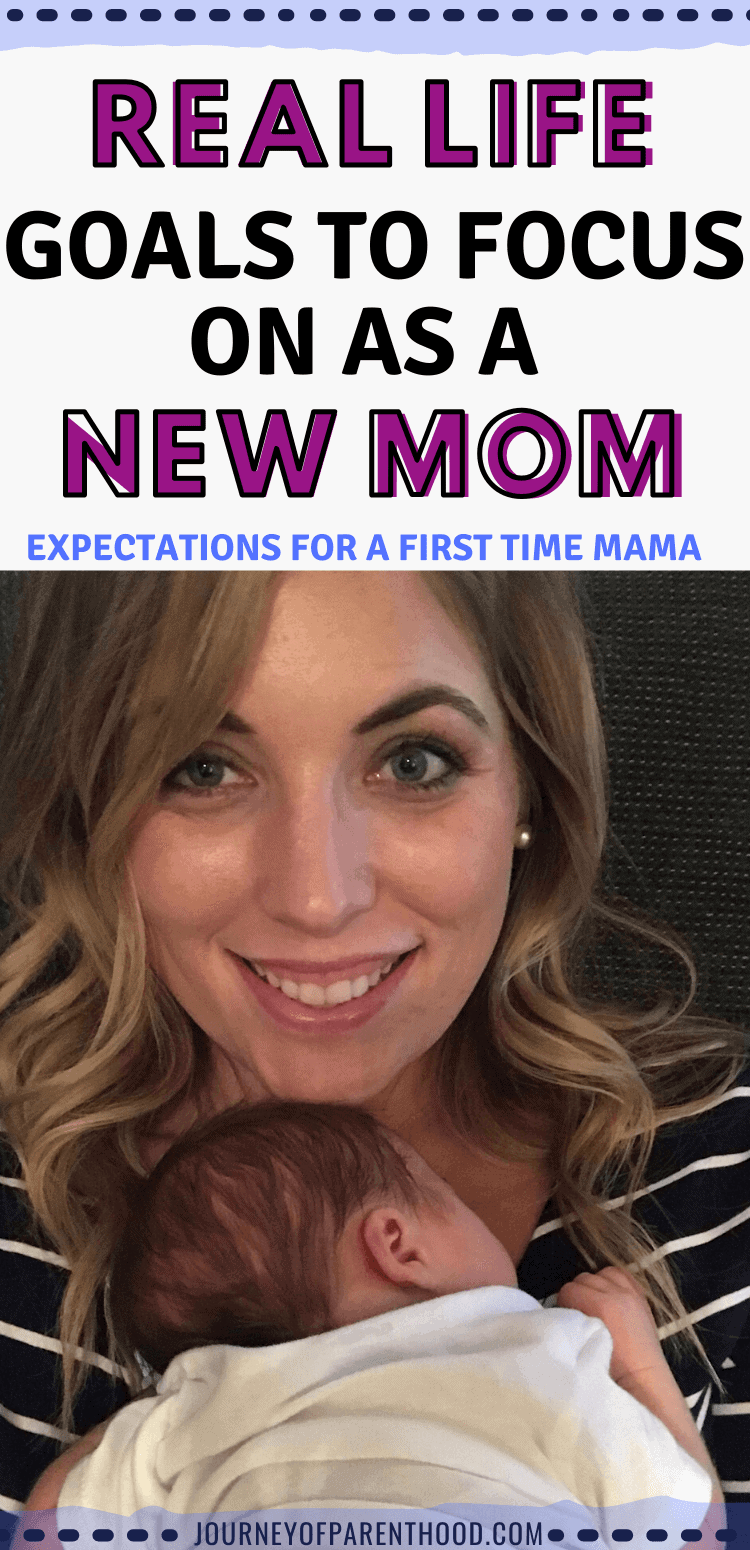first time mom goals, new mom goals, goals after having baby
