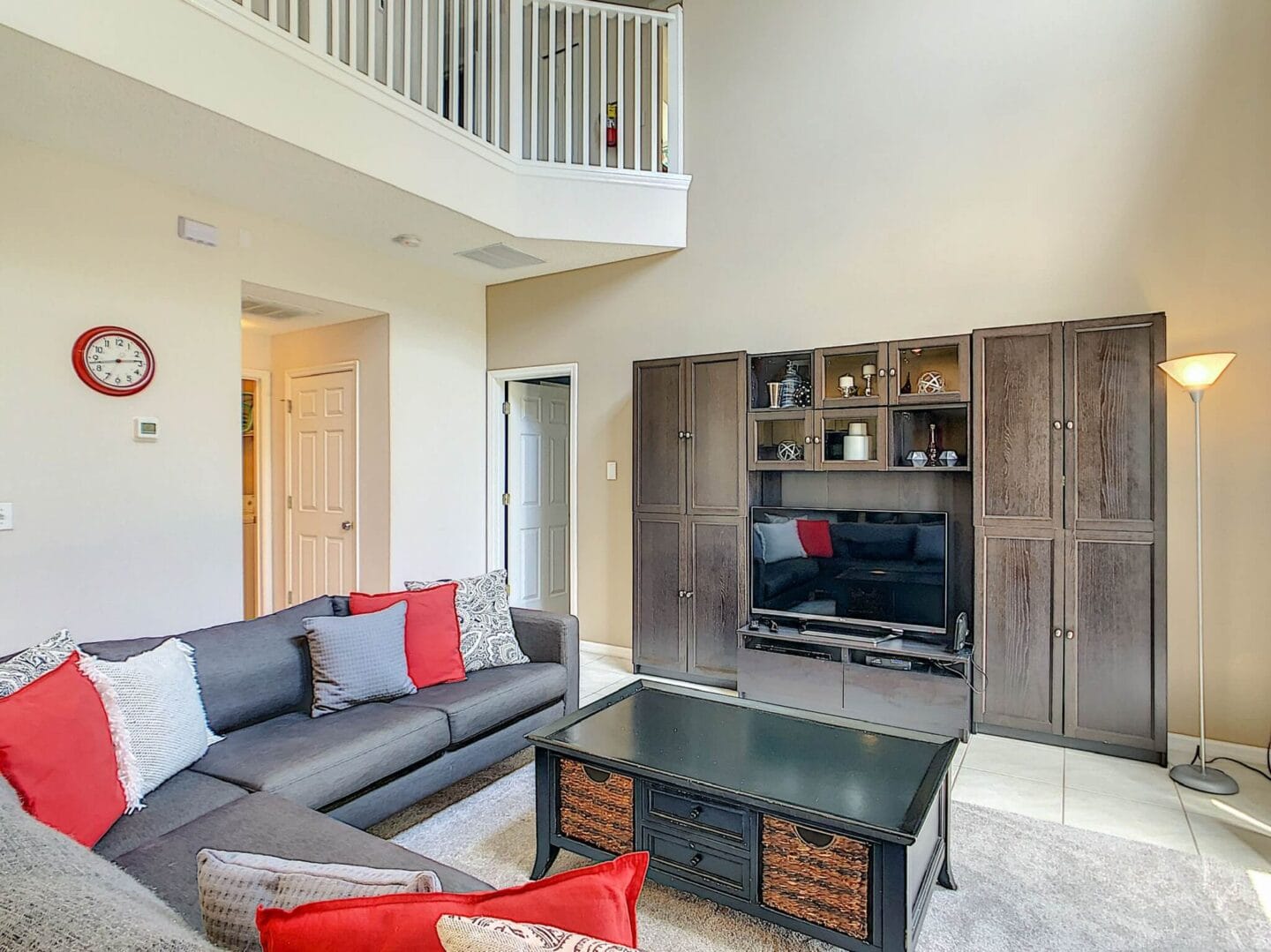 living room in rental house near Disney World