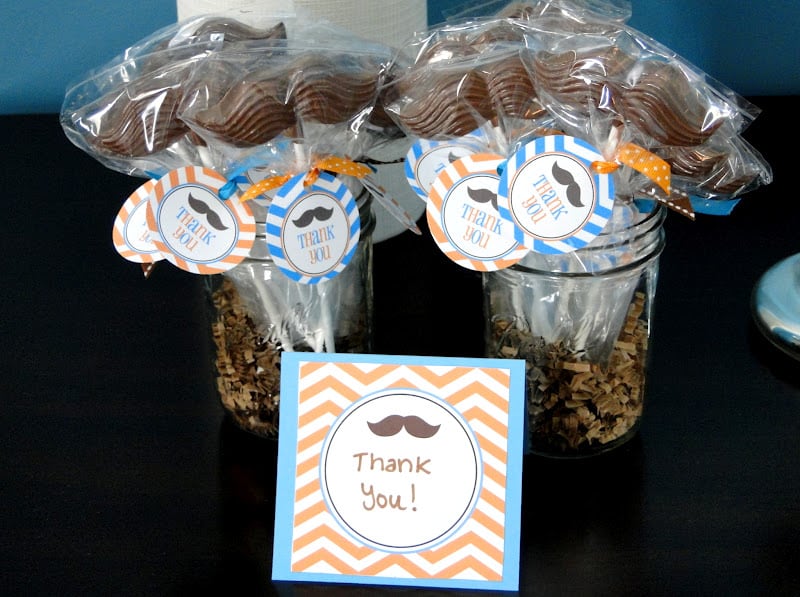 mustache man baby shower ideas