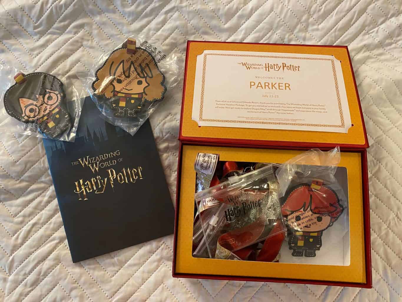 wizarding world of Harry Potter vacation package keepsake box