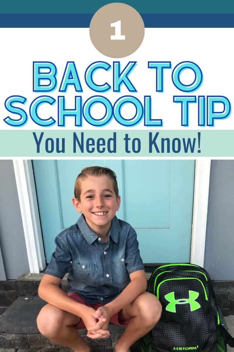 How to Start the School Year off Right: One Simple Tip