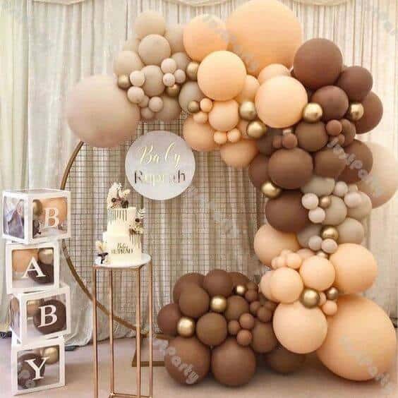 simple color pallete baby shower