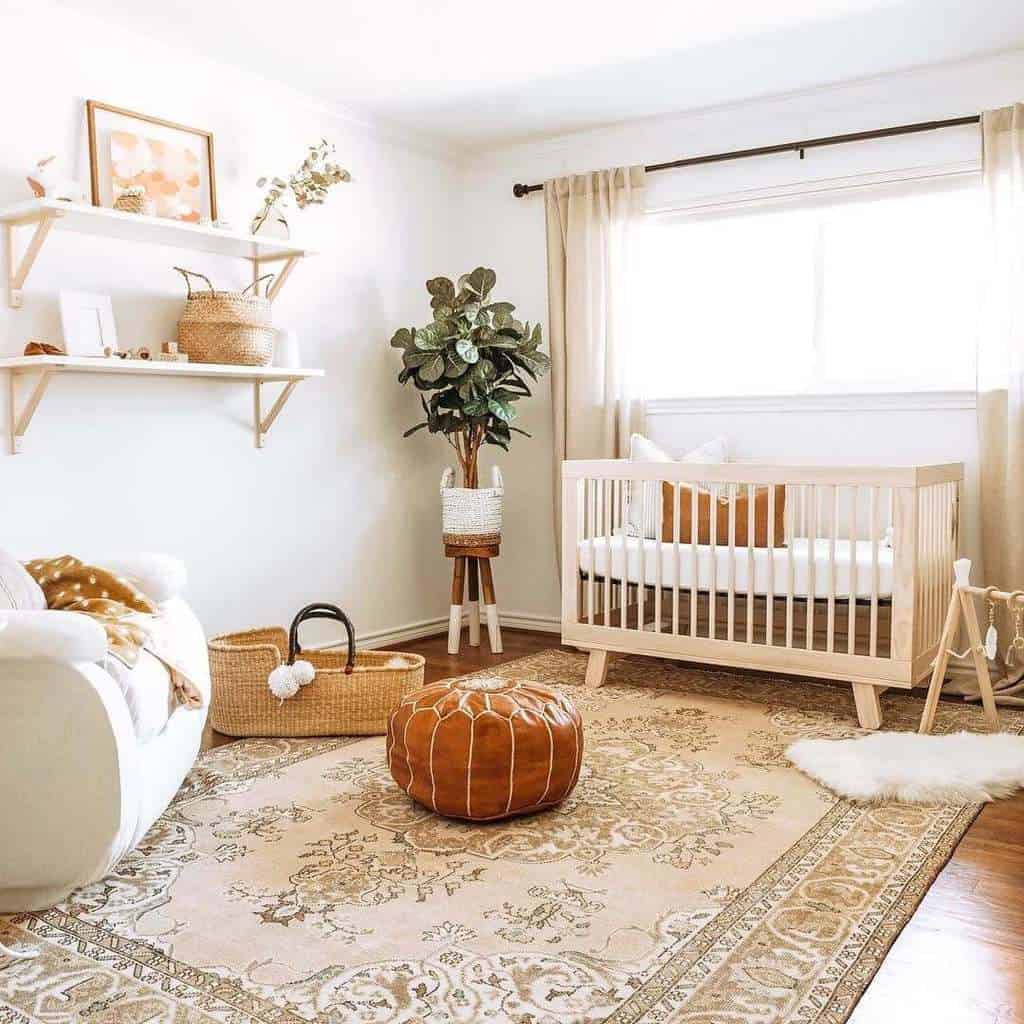 gender neutral themed baby nursery