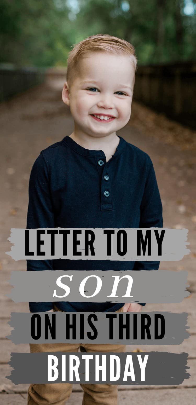 third birthday letter to son from mom - letter for son on his third birthday from mommy