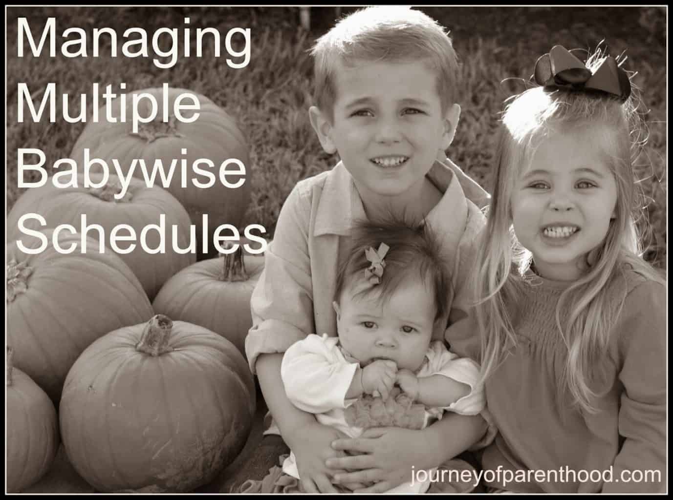 managing multiple babywise schedules